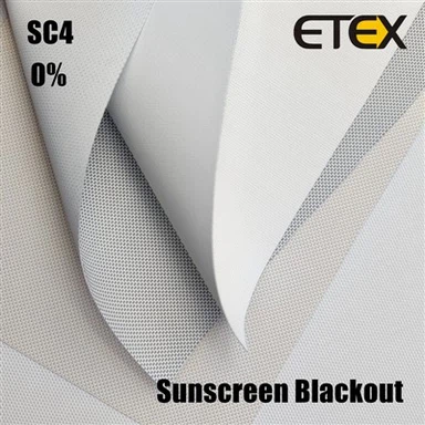 SC4 0% Fabricación en fábrica de telas para persianas con protección solar opaca